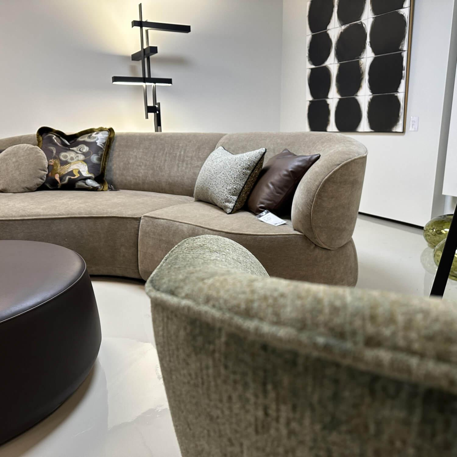 Bielefelder Werkstätten - Cocktail Nimbo Stoff Mabelle BW1807-232 Grün-Melange Drehbar - 2