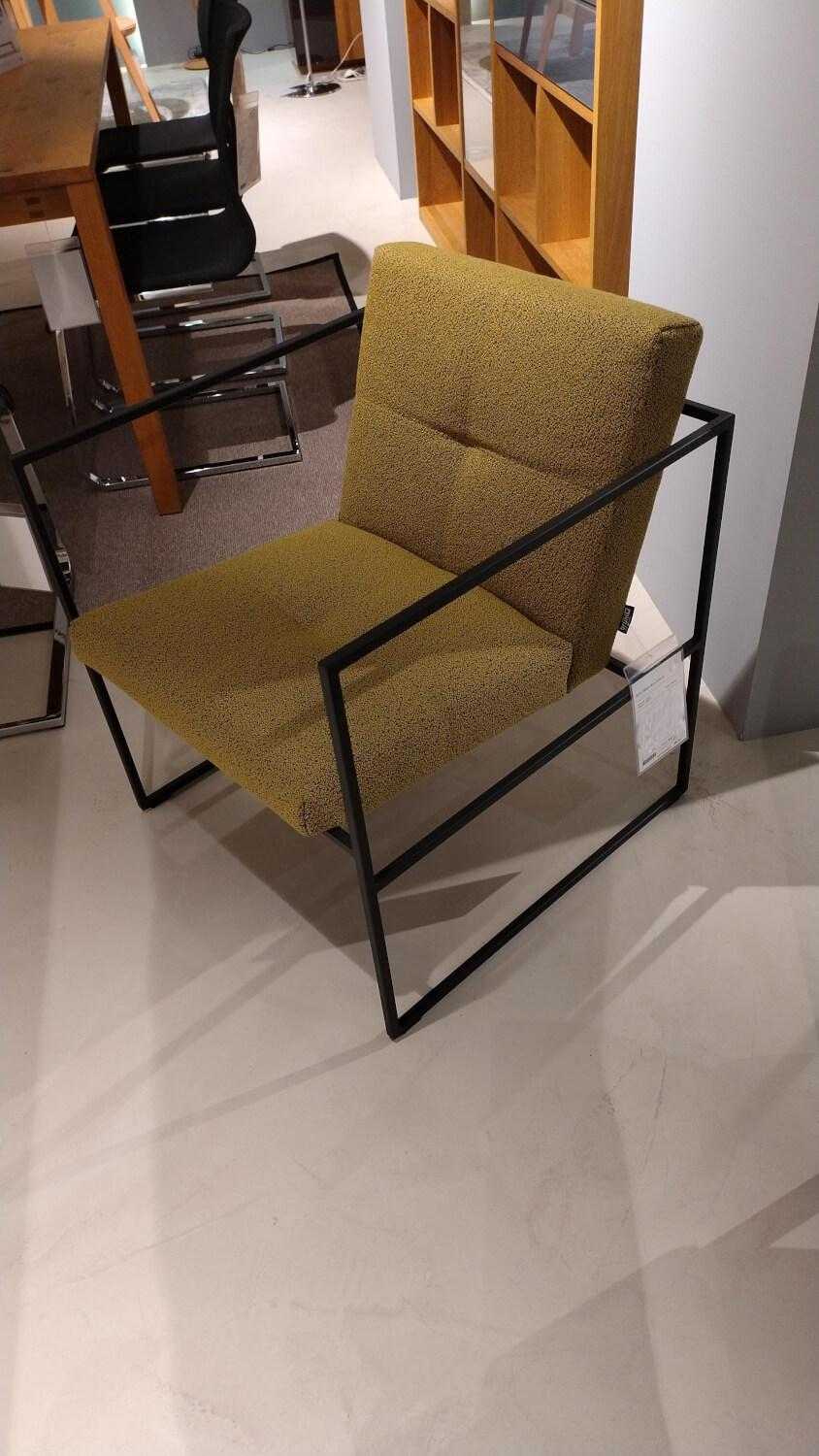 Brühl - Sessel Grace Stoff 5275 71 Gelb Gestell Metall Schwarz Pulverbeschichtet - 2