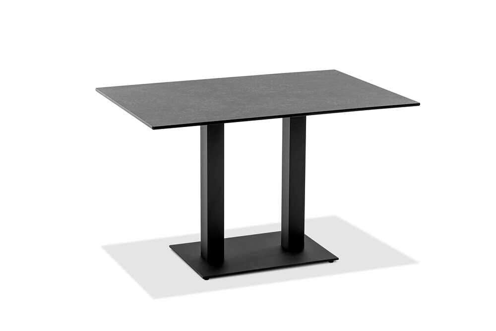 Tisch Bistro Gestell Stahl Verzinkt Anthrazit Tischplatte HPL Granit