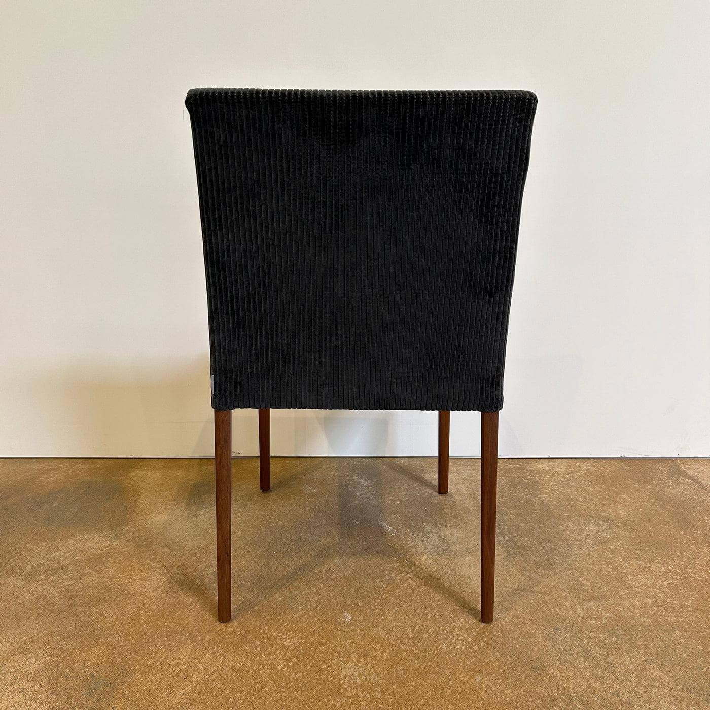 Walter Knoll - 2er-Set Stuhl Jason Lite 1900 Stoff Phlox 183 Dunkelblau Gestell Nussbaum Mit Splintanteil Inklusive Teflongleiter - 4