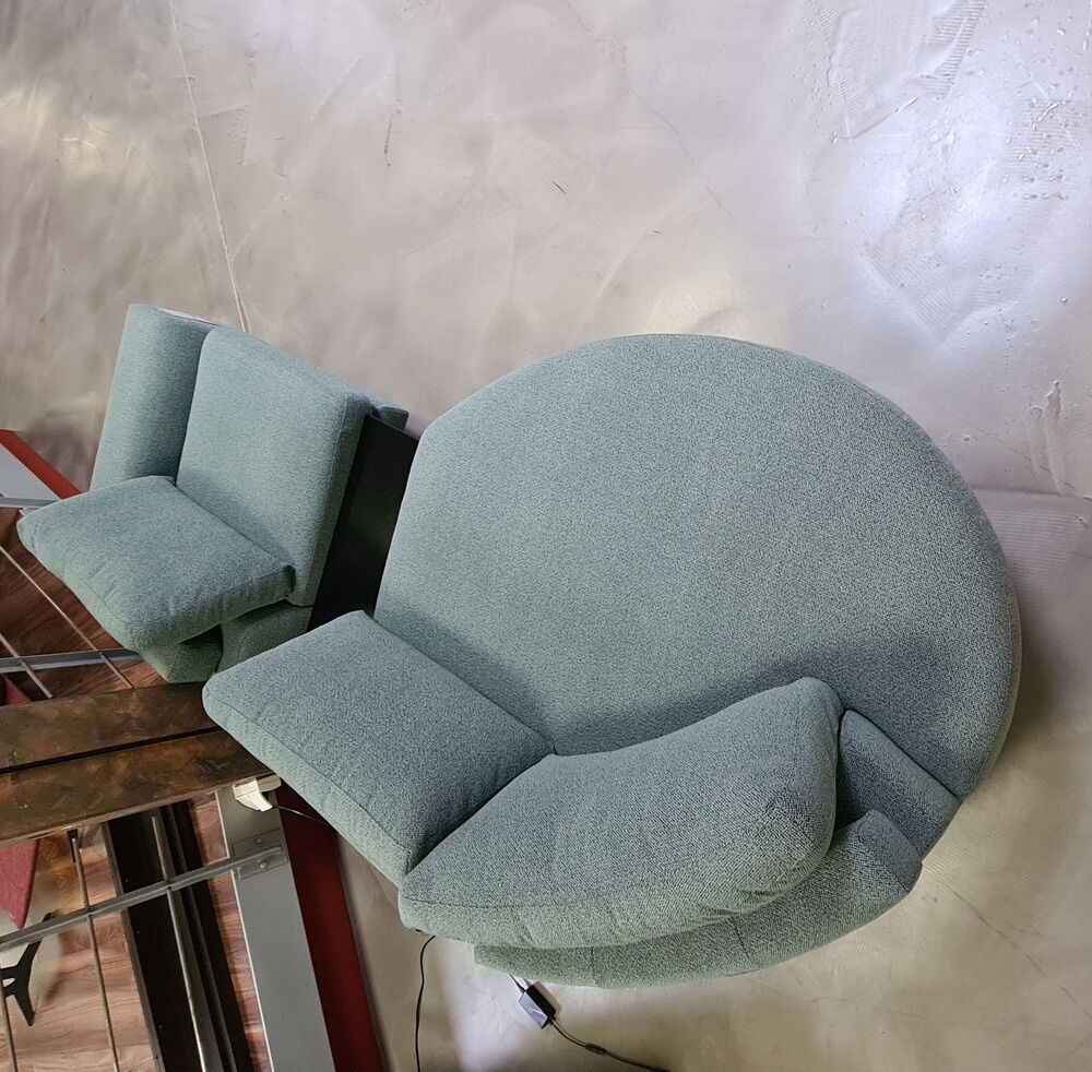 DFM - Wohnlandschaft Belladonna Stoff Dream 122 Cloud MF1 Metall Schwarz - 13