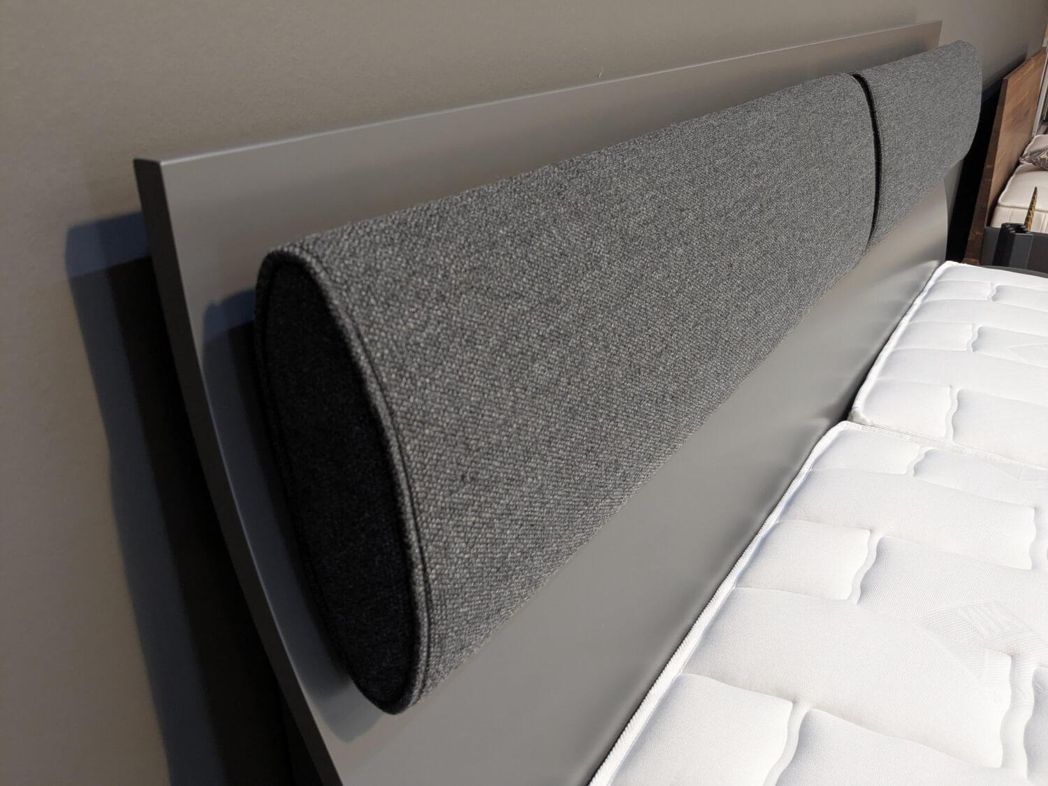 WK Wohnen - Polsterbett Lugano Glattlack Quarz Nussbaum Natur ohne Lattenroste ohne Matratzen - 3