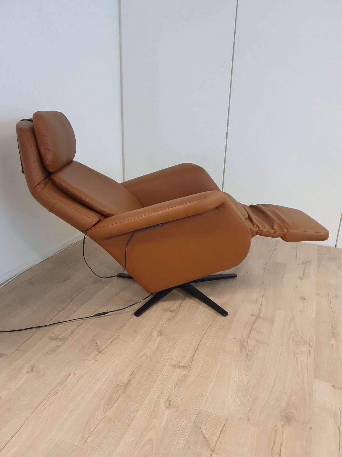 Stressless - Sessel Sam Power Leder Paloma Copper Braun Gestell Sirius Metall Schwarz Matt Mit Elektrischer Verstellung - 2