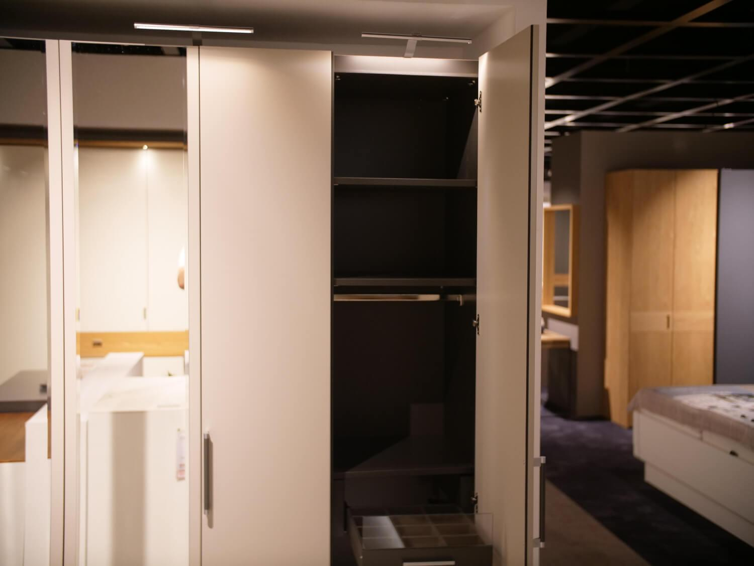 Hülsta - Systemeckschrank Multi Forma II Lack Grau Design T+U Griff U012 Lack Grau - 26