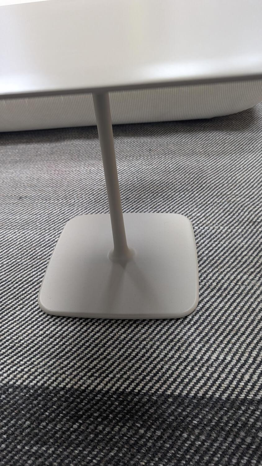 COR - Beistelltisch Jalis Quadratisch Platte MDF Beige Pulverbeschichtet Gestell Metall Beige Lack NCS S4005Y20R Beige - 3