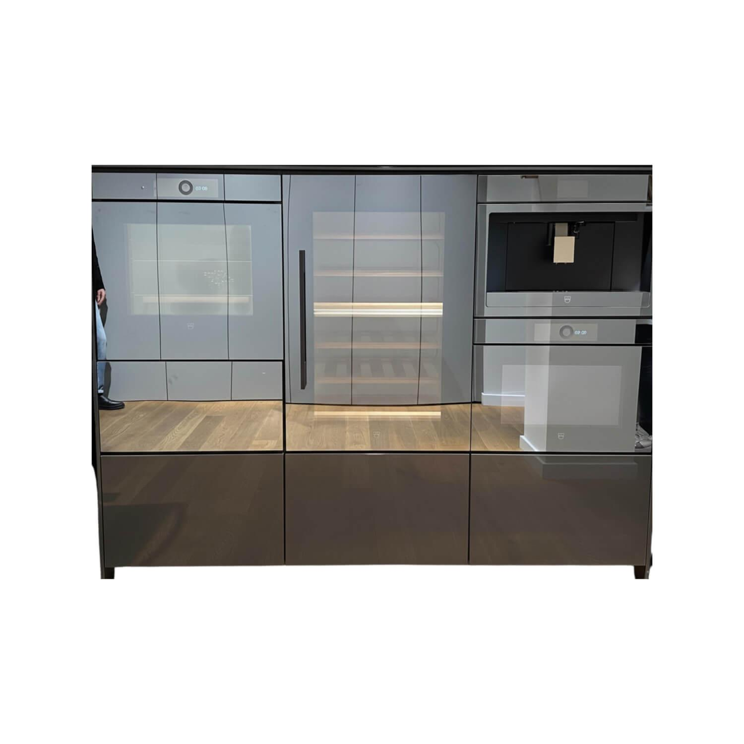 Siematic - Sideboard Kaffeeautomat Lack Graphitgrau Glänzend Inklusive E-Geräte - 1