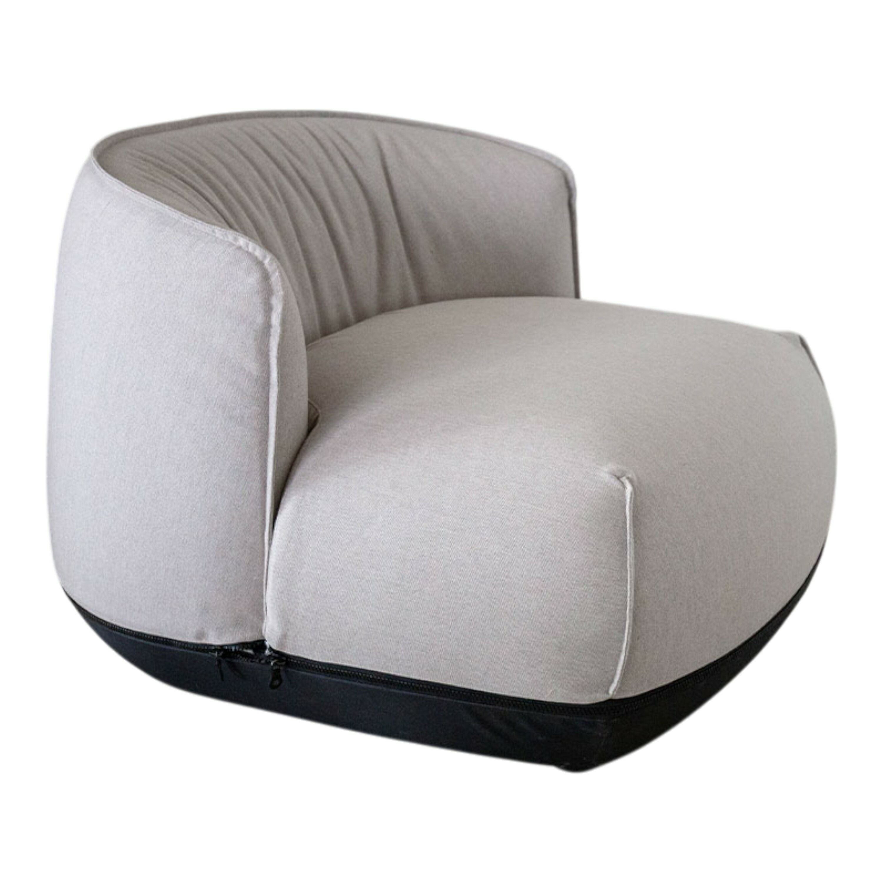 Kristalia - Outdoor-Loungesessel Brioni Hellgrau - 1