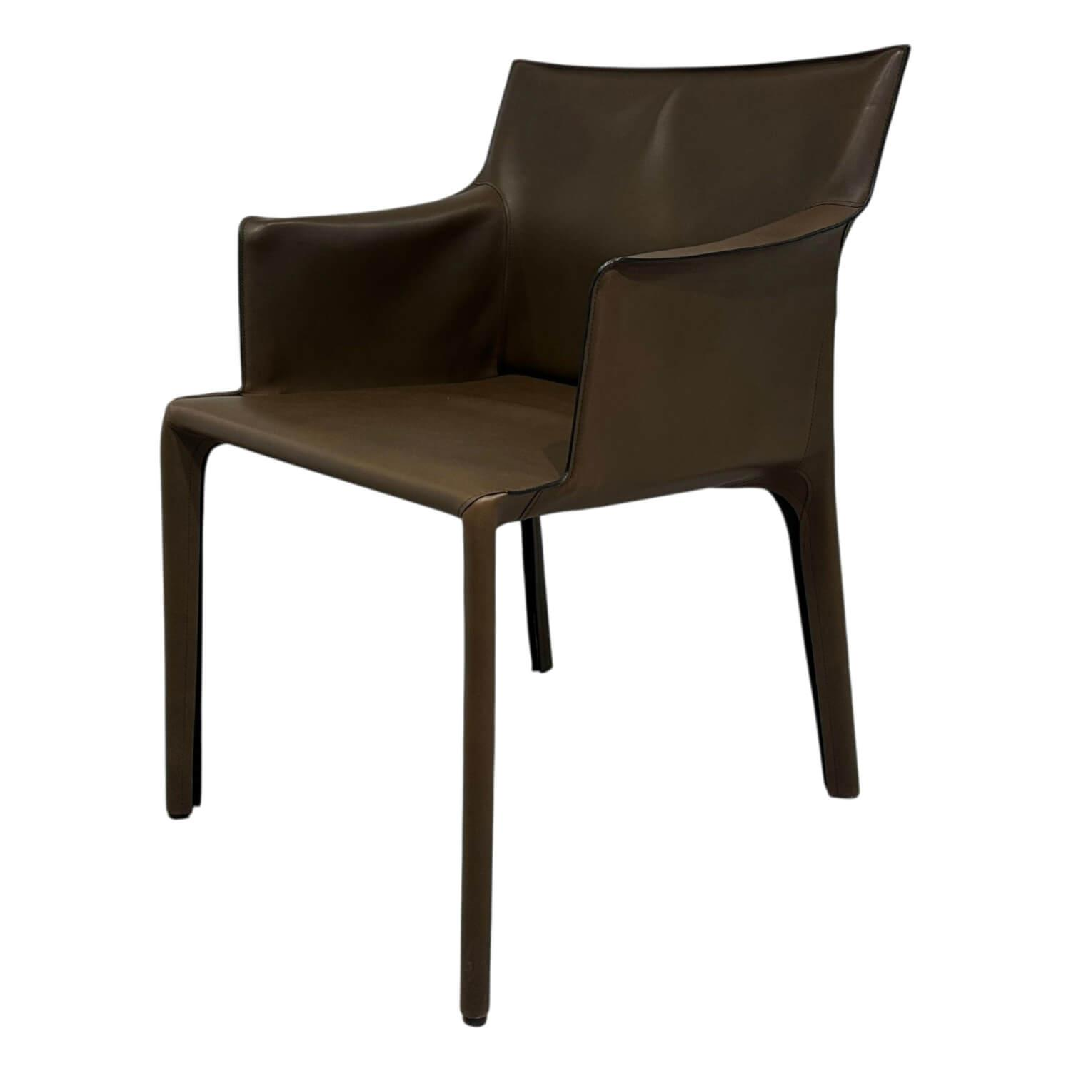 Walter Knoll - Stuhl Saddle Chair Leder Saddle Khaki Braun - 1