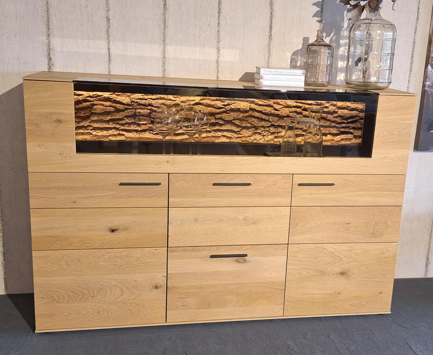 Hartmann - Highboard Runa Kerneiche Natur Massiv Gebürstet - 5