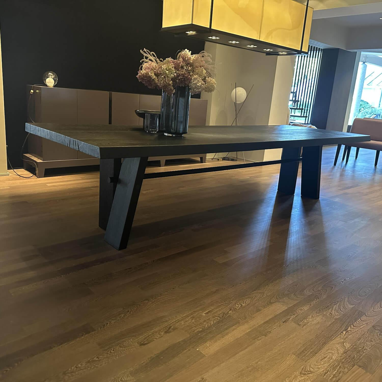 Knopp - Esstisch BG Edition Eiche Dunkel Schwarz Geölt - 12