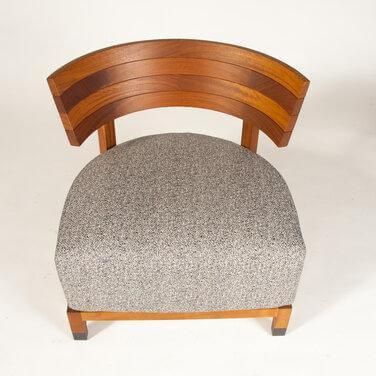 Flexform - Outdoorsessel Thomas Stoff Begonia Gestell Iroko Brüniert - 4