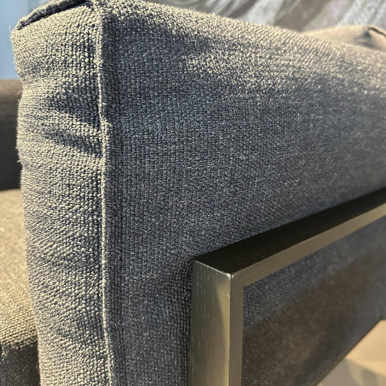 COR - Sessel Elm Stoff 7257 Jeansblau Blau Gestell Eiche Massiv Dunkel Geölt Inklusive Kissen - 7