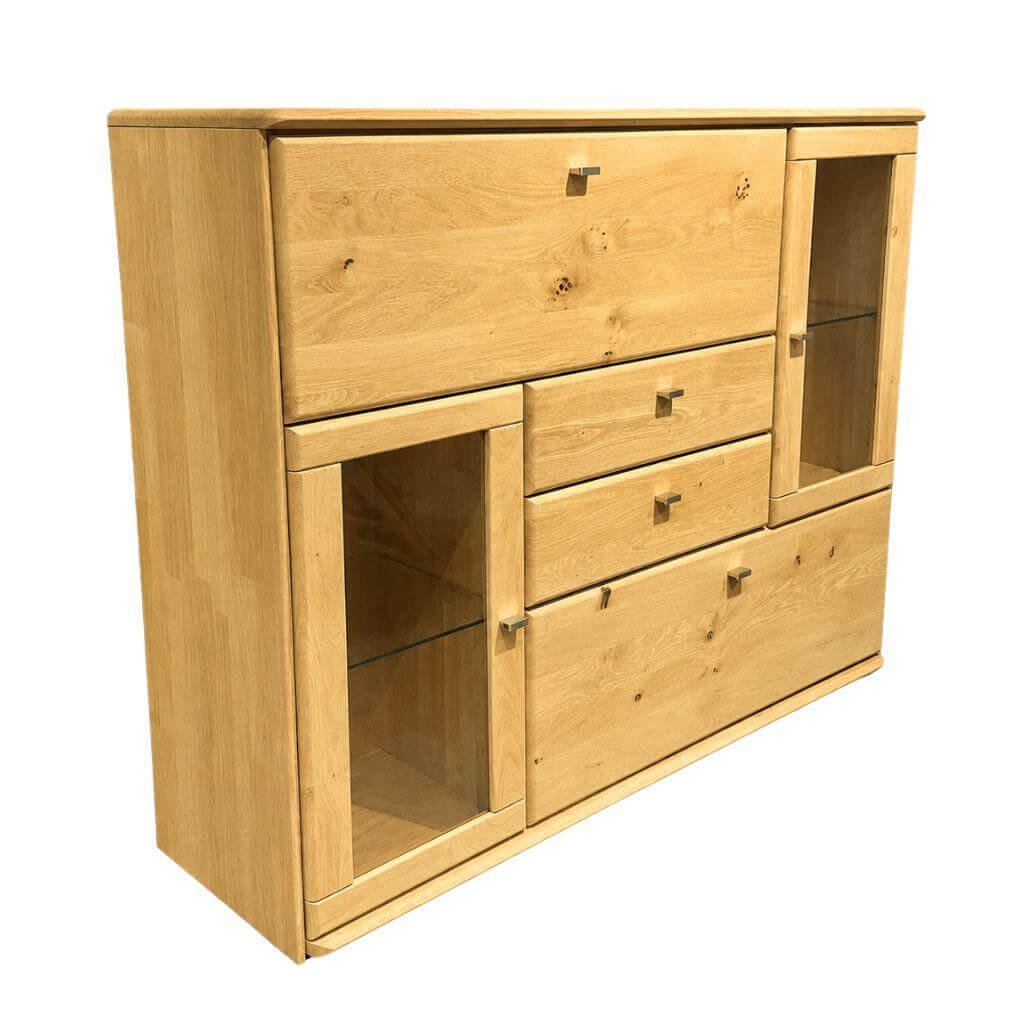 Wöstmann - Highboard Multifunktion Abando 3443 Europäische Wildeiche Massiv Soft Gebürstet - 1