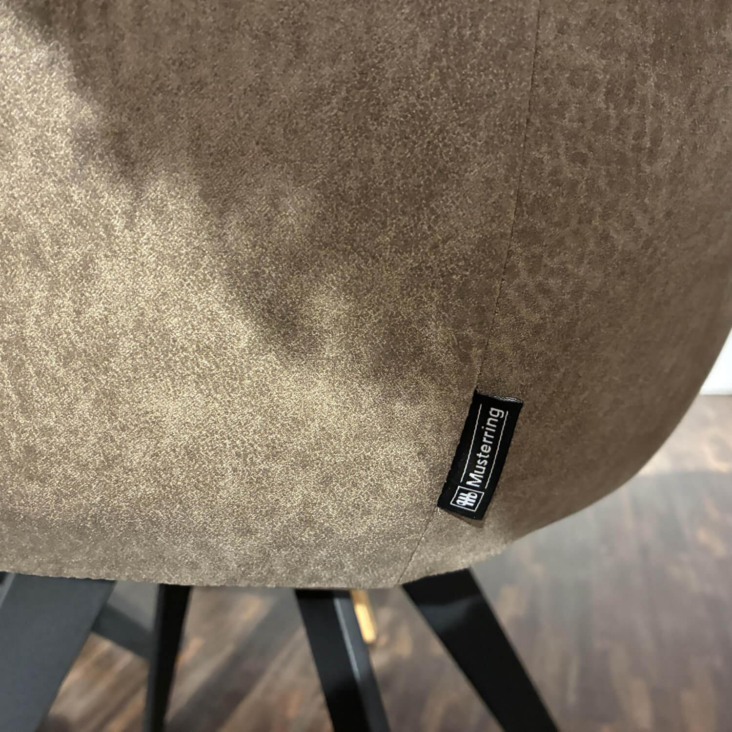 Musterring - Essgruppe MR Tamina Massivholz Geölt Gestell Eisen Schwarz Stoff Aberdeen Stone Grau Inklusive Sitzkissen - 12