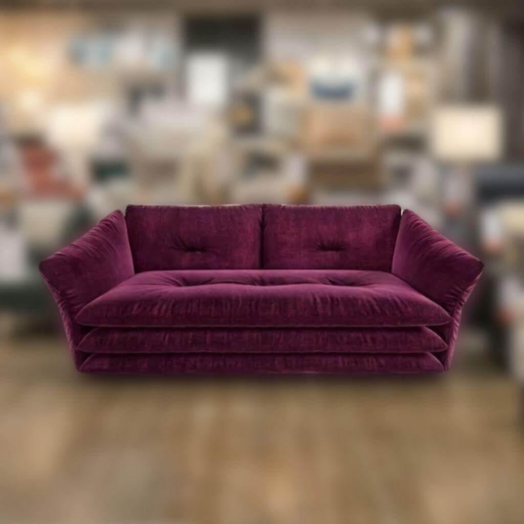 Bretz - Sofa Manyara F 101 Stoff 67 7119 Margaux Lila Rot - 2