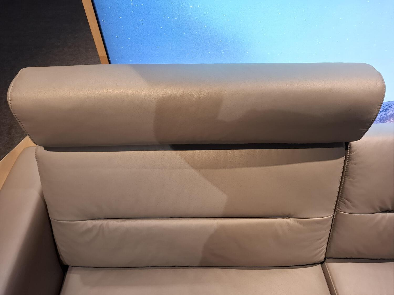Stressless - Ecksofa Stella Leder Paloma Metal Grey Grau Gestell 40 Chrome Mit Kopfstützen - 3