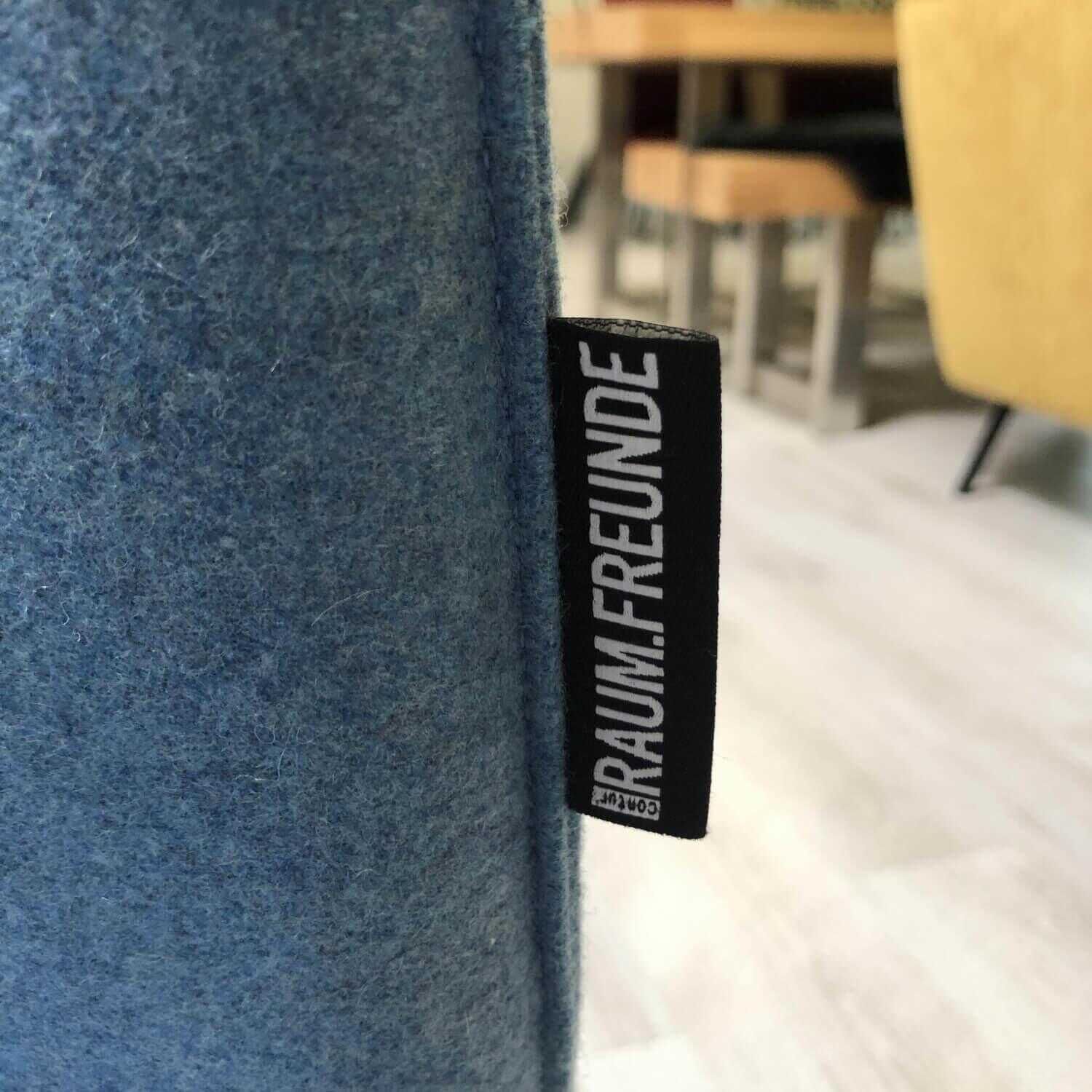 Raum.Freunde - 6er-Set Stuhl Mathilda Grau Blau Gestell Schwarz - 8