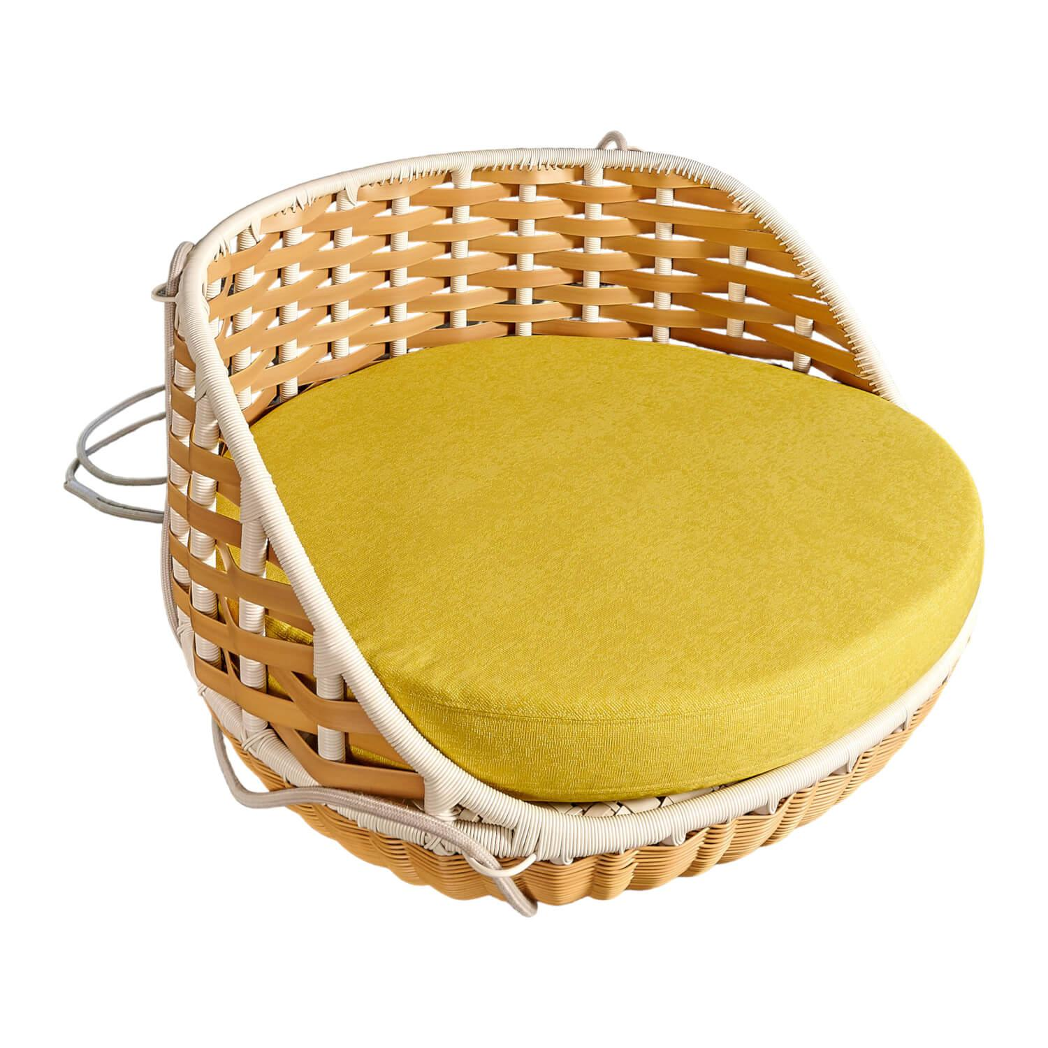 DEDON - Swingrest SwingMe Sessel Bezug Stoff Kvadrat Artrium A451 Gestell Aluminium - 1