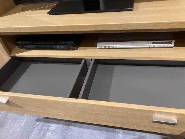 Rietberger Möbelwerke - Wohnwand Fresno Vtrine TV-Board Highboard Eiche Sand - 5