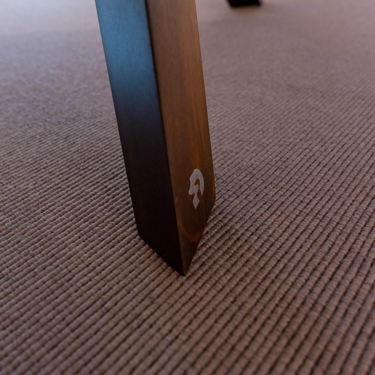 Draenert - Esstisch 1540 Trilope Wankelform Platt Stein Dolomite Gold Kat. 4b Füße Eiche Massiv - 4