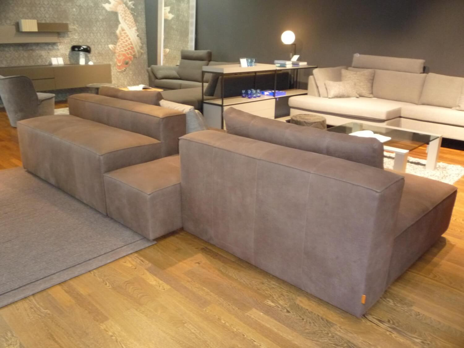 Montis - Sofa Domino Leder Novara Farbe Maron Braun - 2