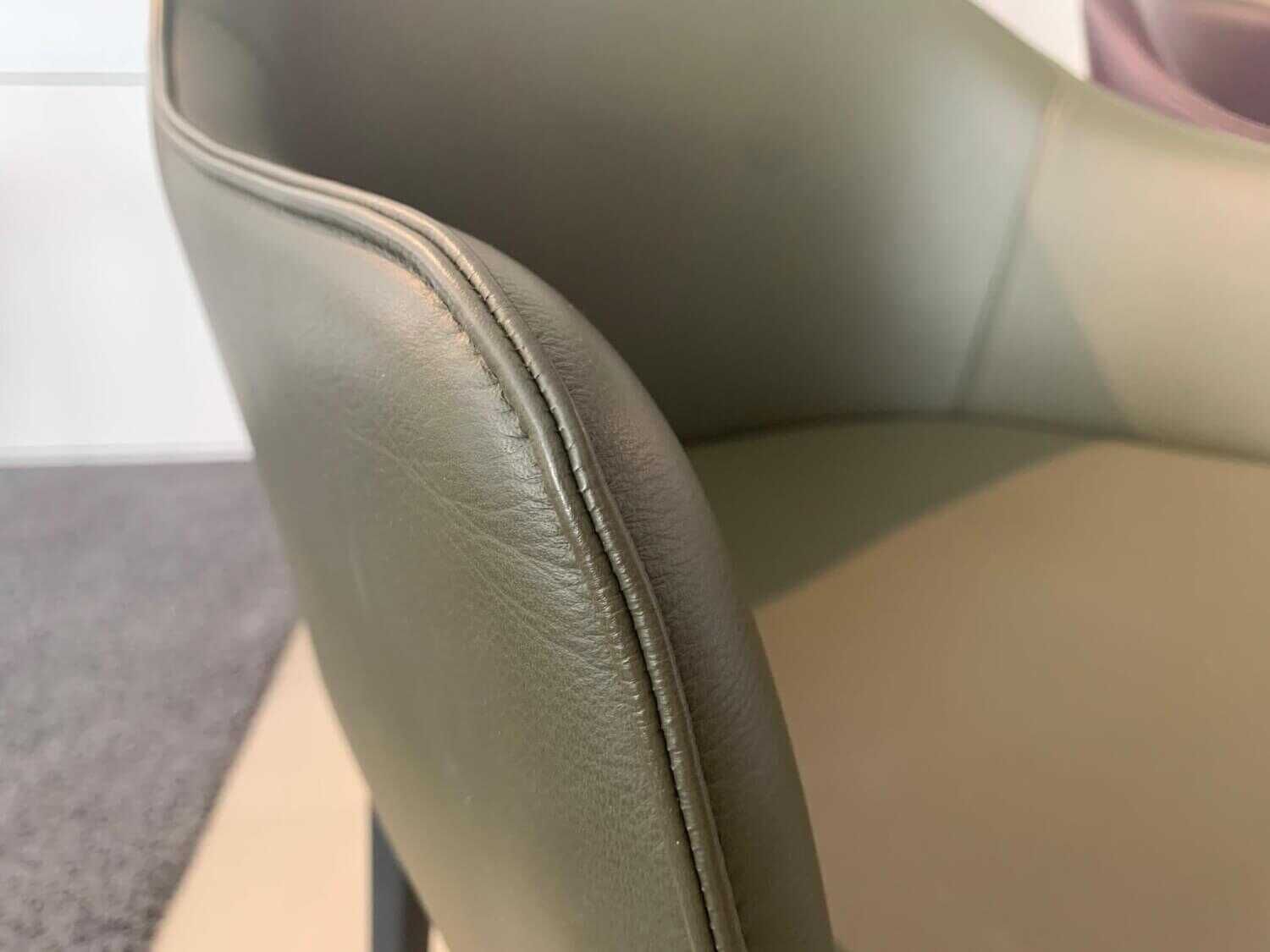 2er-Set Stuhl Softshell Chair Leder Premium Zwei Farben Gestell Kunststoff Schwarz