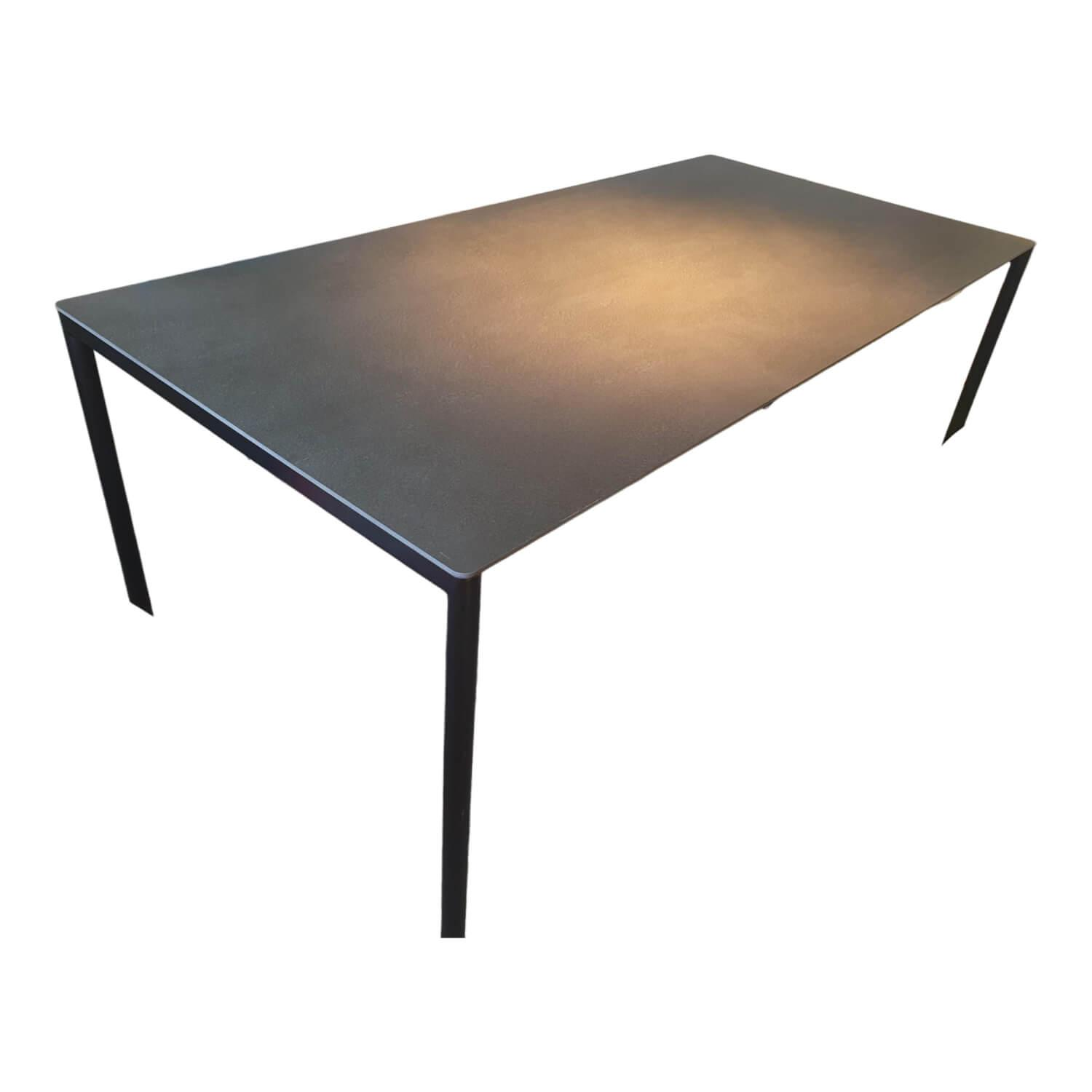 Extendo - Esstisch ST35 Platte Keramik Schwarz Gestell Schwarz - 1