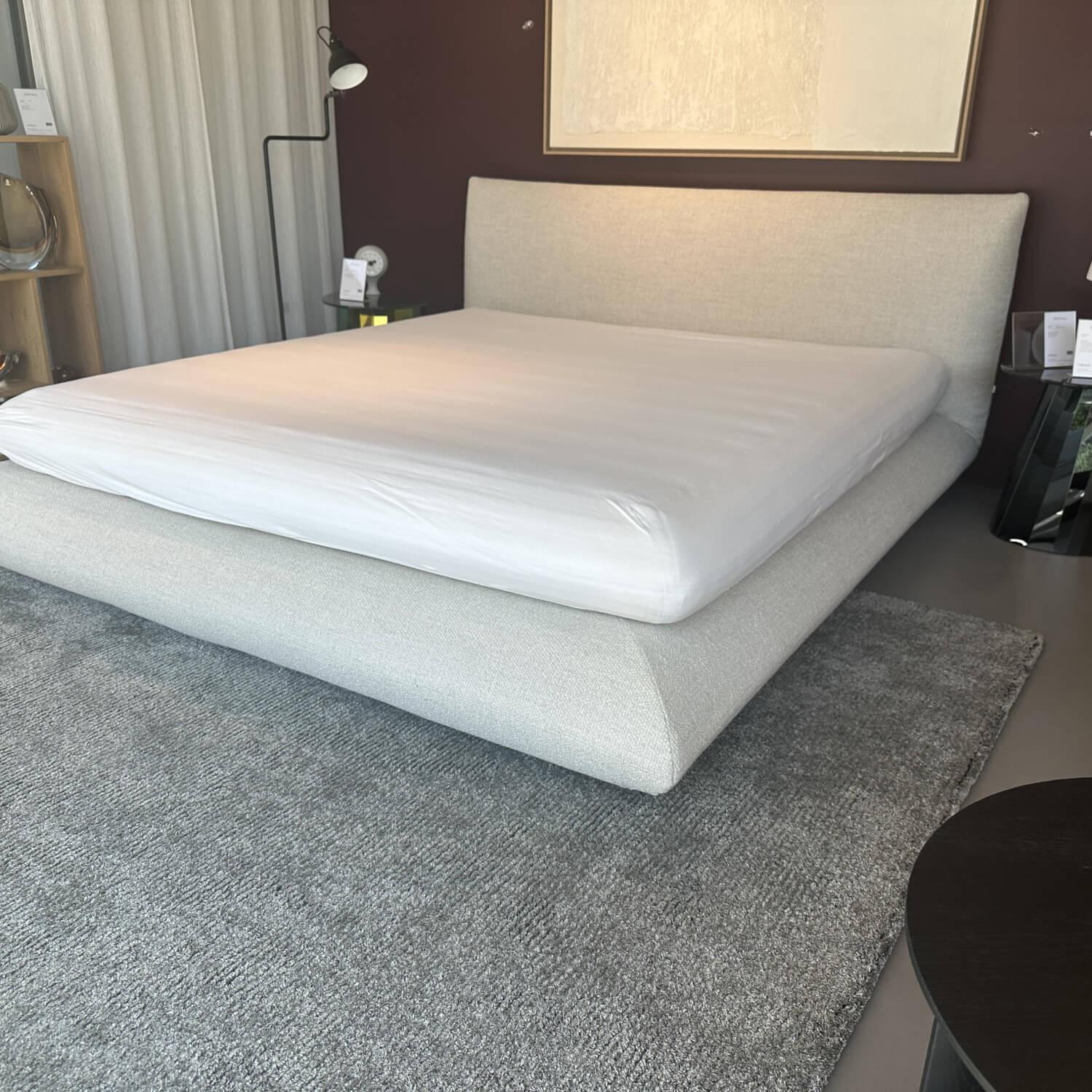 Interlübke - Boxspringbett Jalis Stoff 8207 Muschel Grau Weiß Mit Federkern Und Matratze - 2