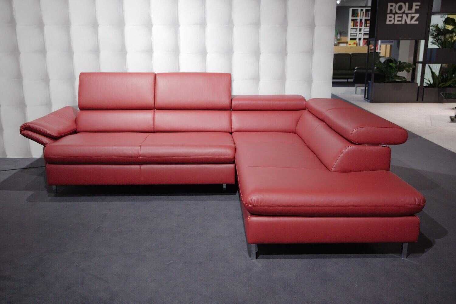 W. Schillig - 20960 Amy Leder Rot mit Funktion - 2
