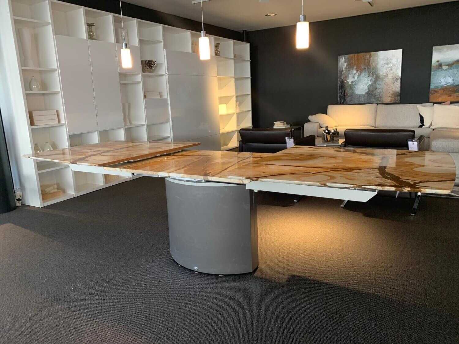 Draenert - Esstisch Adler Stonewood Poliert mit Hebemechanik Gestell Matt Geschliffen - 10