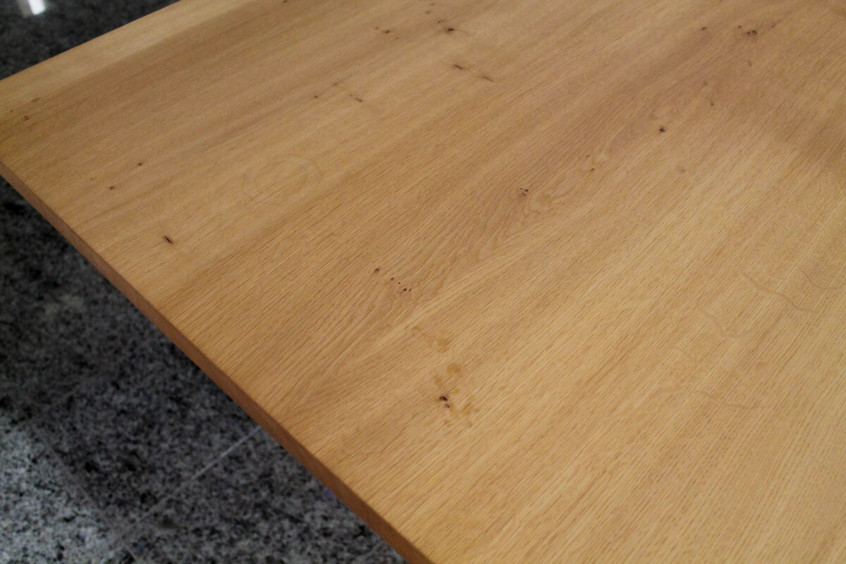 Scholtissek - Esstisch C 25 Knorrige Eiche Natur Geölt Stahl Lackiert - 5