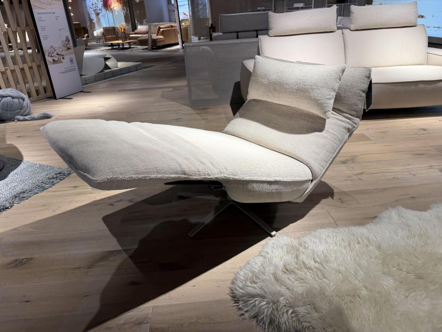 himolla - Relaxsessel Nova Stoff 20 Labomba Carrara Beige Sternfuß Metall Beige Inklusive Elektrische Verstellung Mit Akku - 7