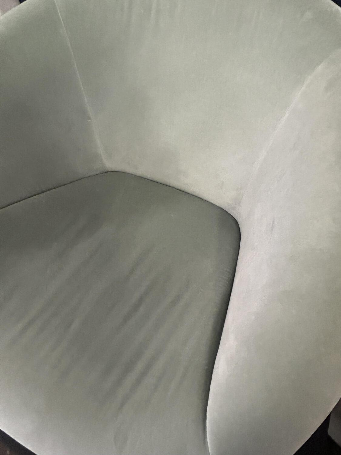 Walter Knoll - Sessel 369 Stoff Harald 823 Jade Grün Gestell Stahl Messing Veredelt - 2