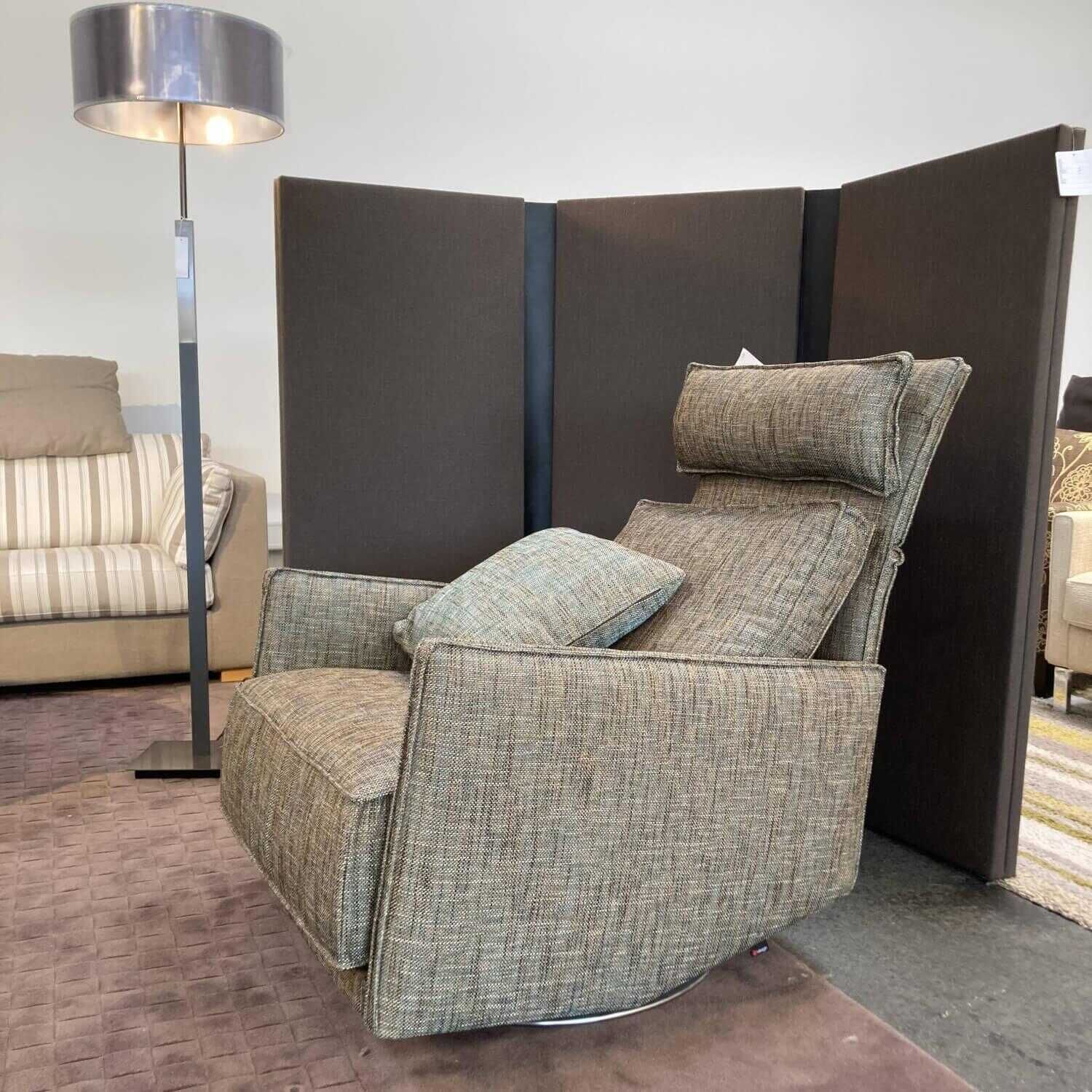 Sessel Cube Lounge Stoff Troy Drehbar mit verstellbarer Rückenlehne