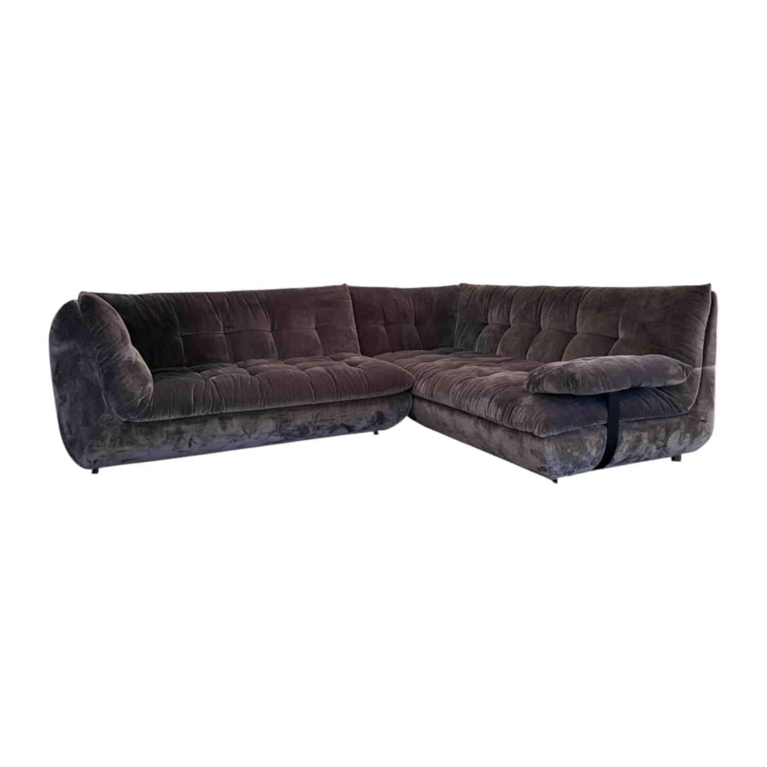 Bielefelder Werkstätten - Ecksofa Soulmate Stoff Phil IP1749 191 Gestell Massivholz Füße Gleiter Anthrazit Inklusive Klapparmlehne - 1