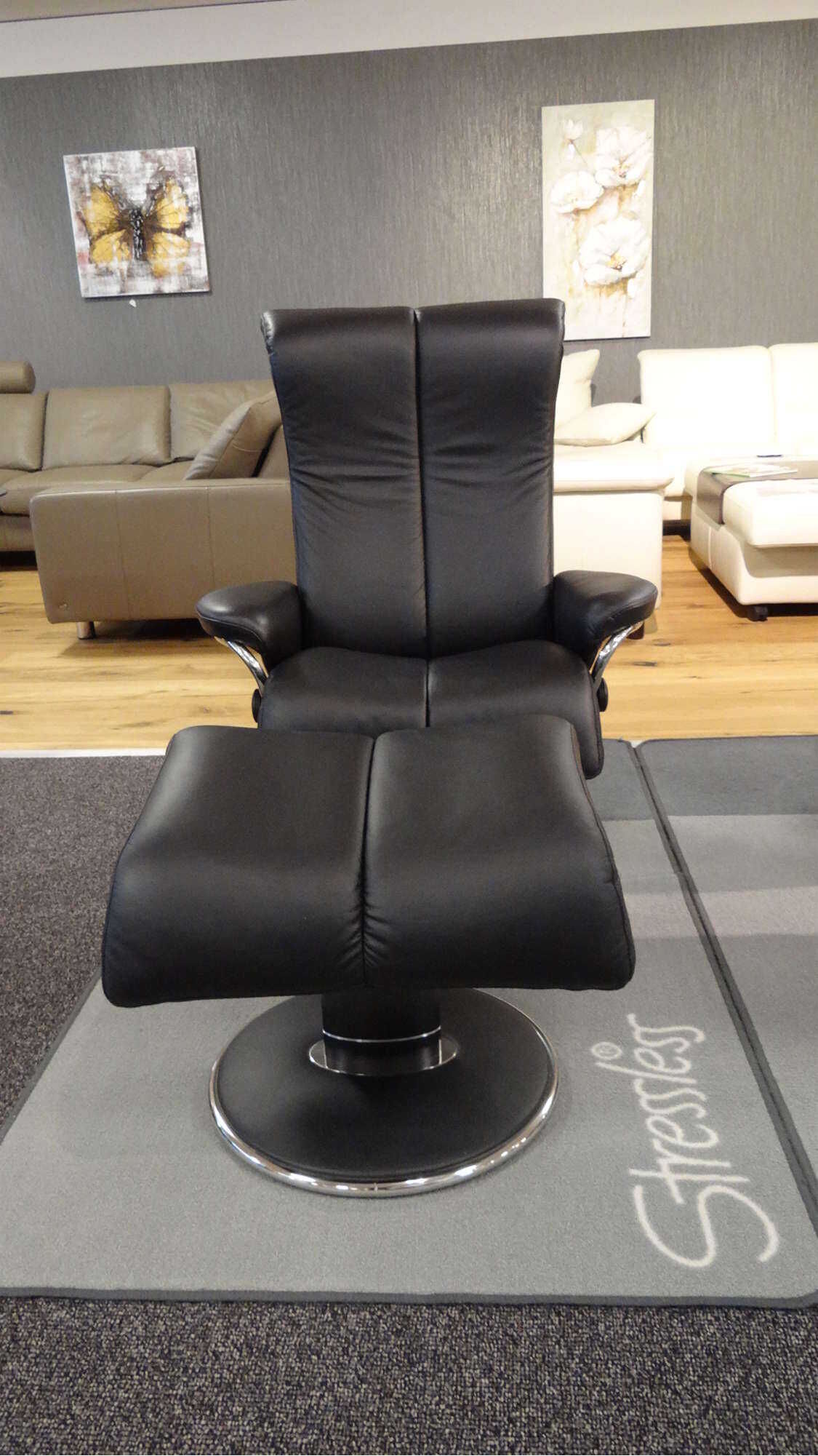 078-02-00201a Stressless - Sessel Blues M (mit Hocker) - 4