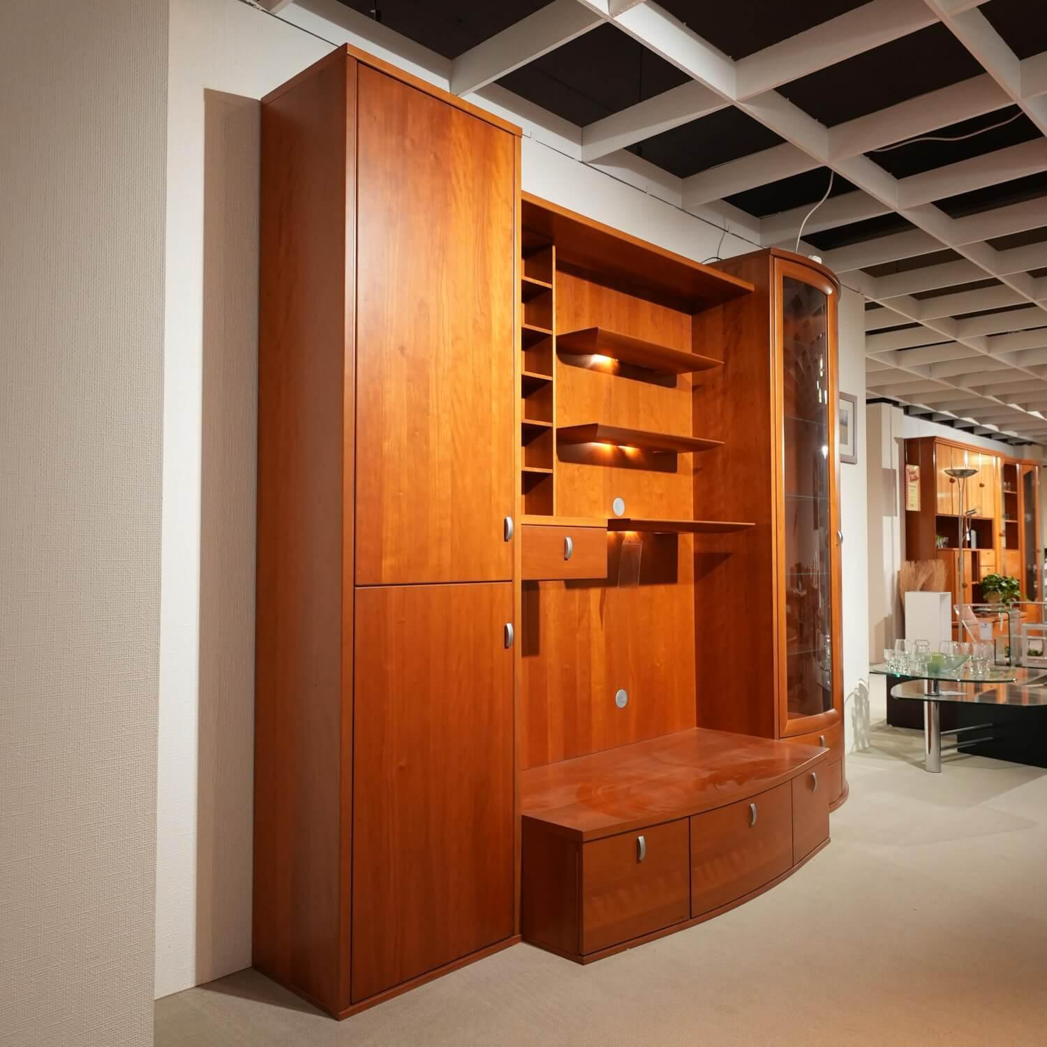 Thielemeyer - Wohnwand Rio Kirschbaum Inklusive Halo Strahler Und Trafo - 4