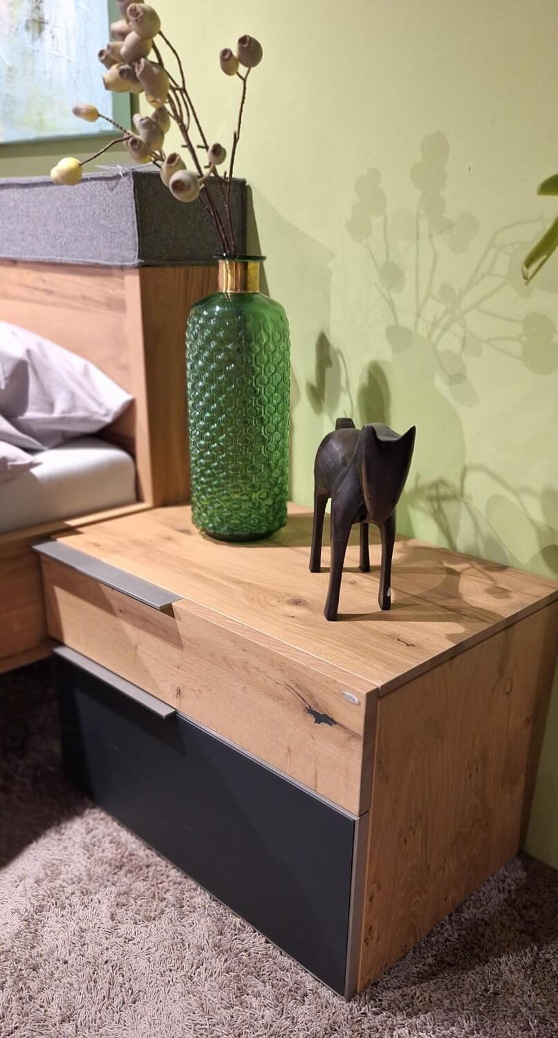 Voglauer - Schlafzimmer V Alpin Sleeping Eiche Altholz Glas Anthrazit Mit Beleuchtung - 7