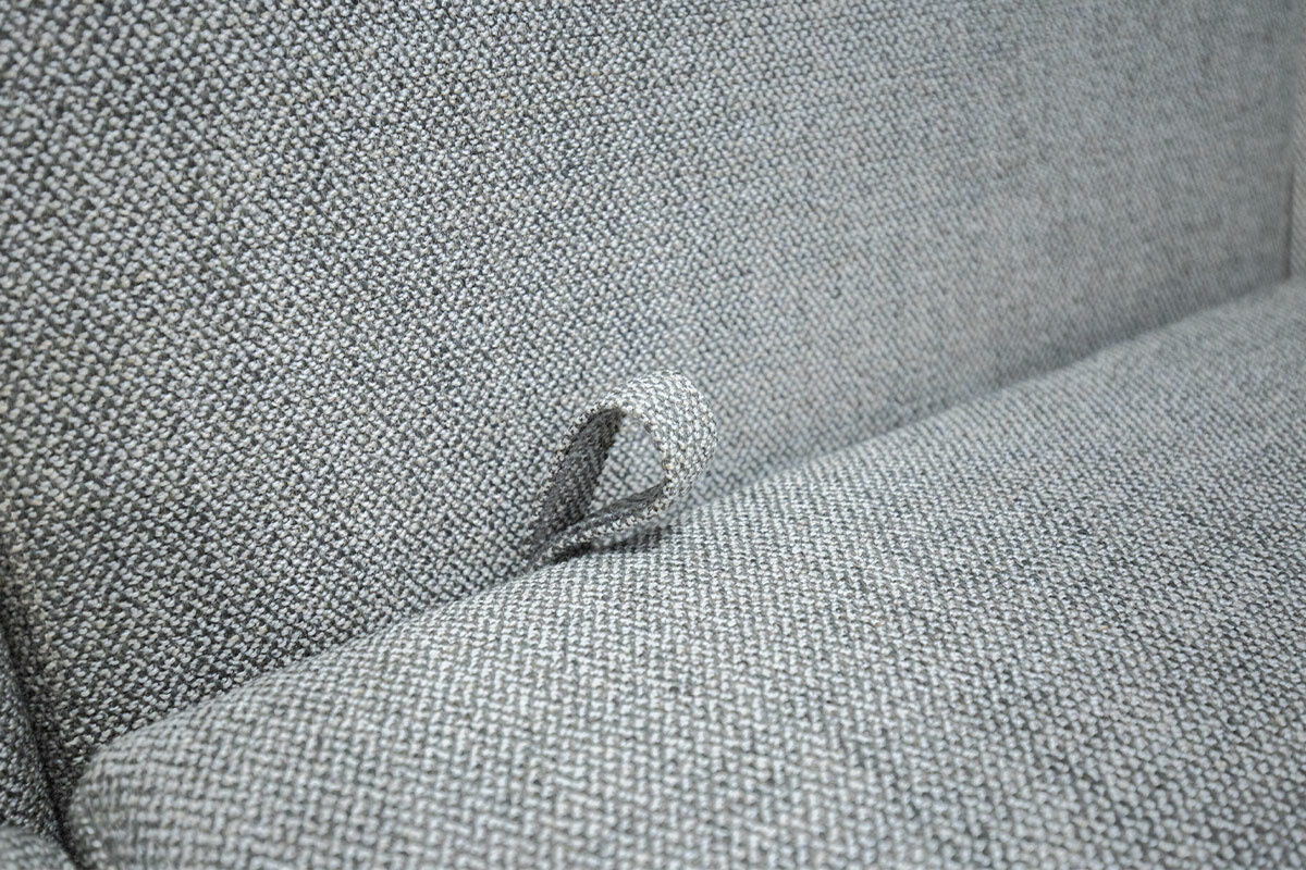 Brühl - Ecksofa Roro Spring Stoff 4459-90 Hellgrau Gestell Metall Verchromt Glänzend - 5