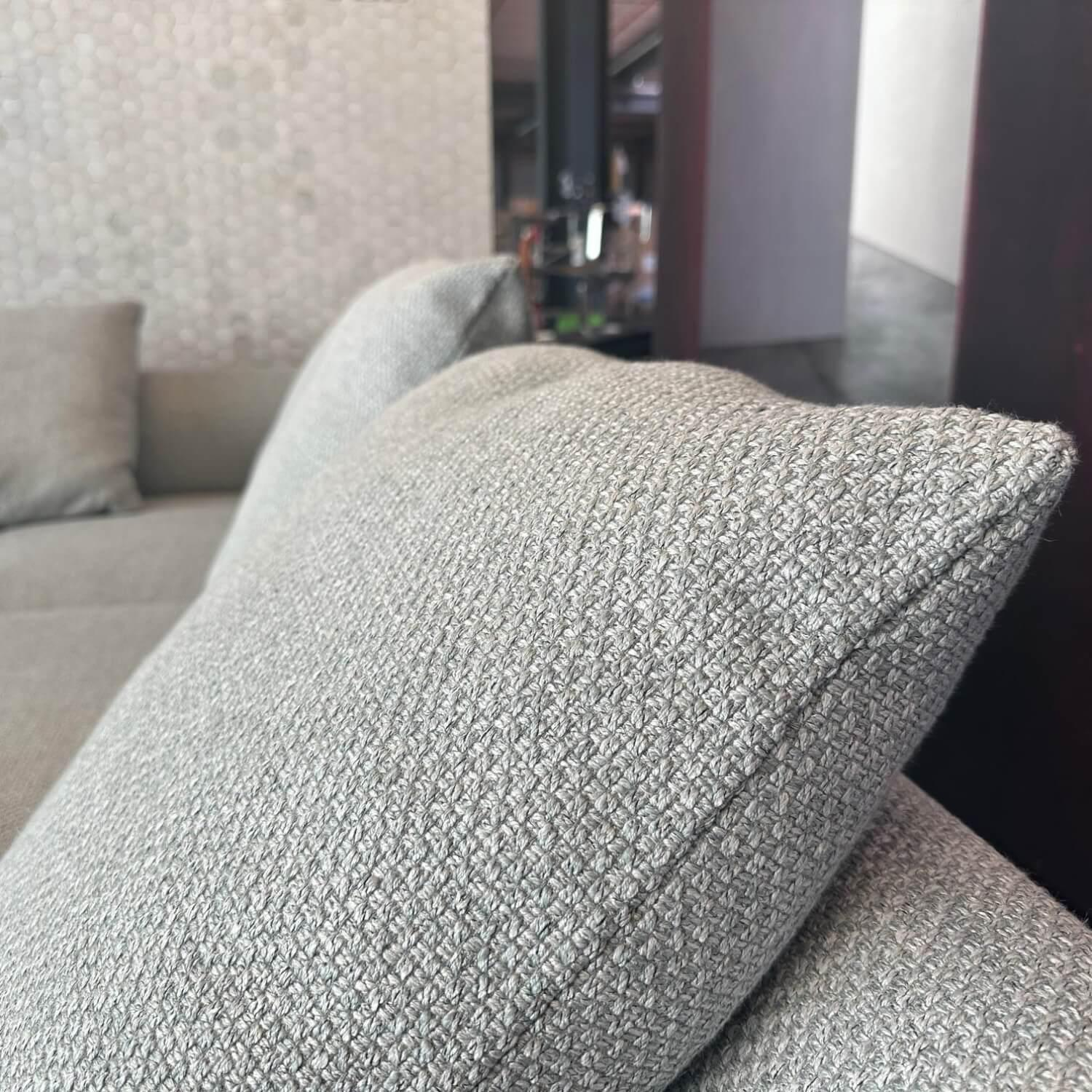 Walter Knoll - Ecksofa Muud Stoff Carré 7823 Moonlight Creme Kufen Metall Matt Schwarz Pulverbeschichtet Mit Filzgleitern - 8