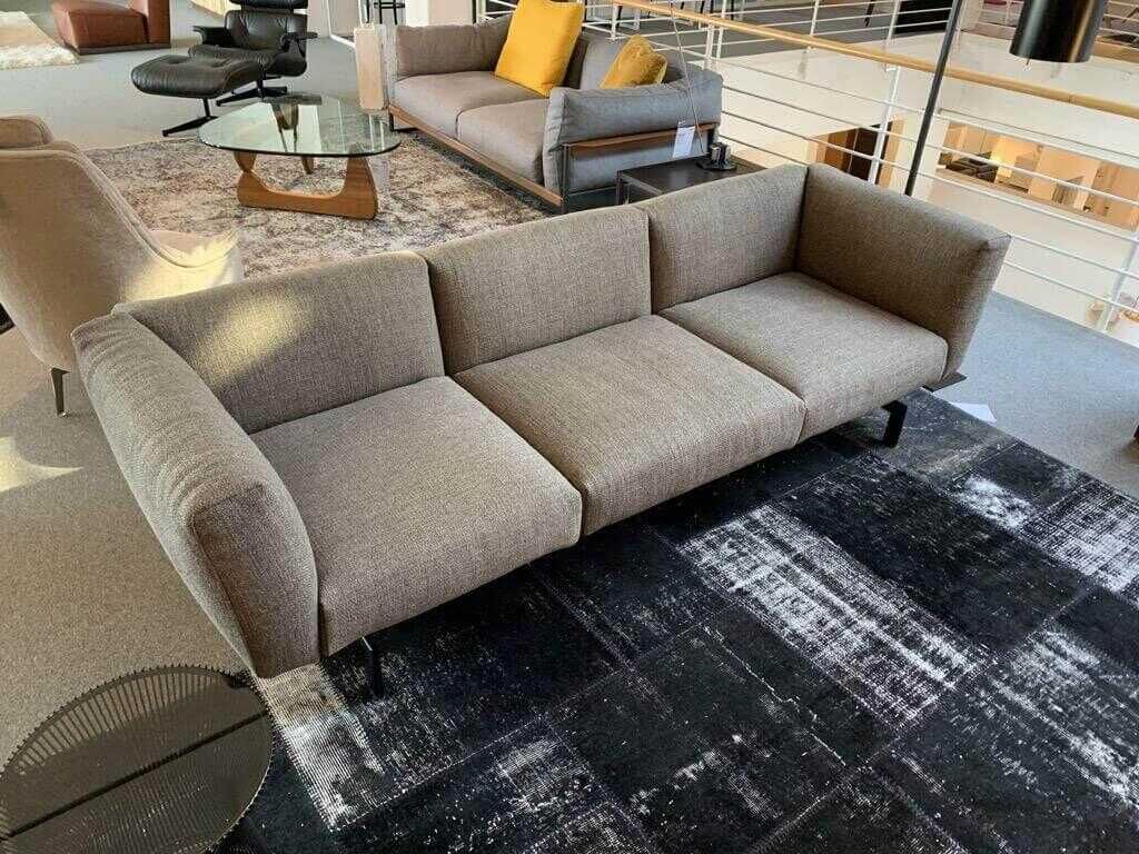 Knoll International - Sofa Avio S Tosca Chestnut 24 Beige Braun mit verstellbarem Endelement - 5