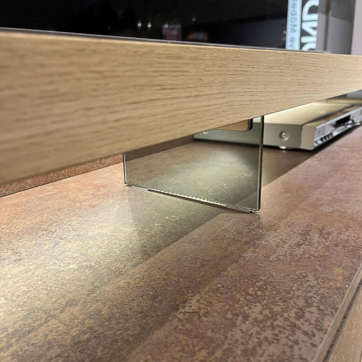 Gwinner - Wohnwand Mondo Cantato CN7 Balkeneiche Natur 2205 Akzent Rostoptik - 11