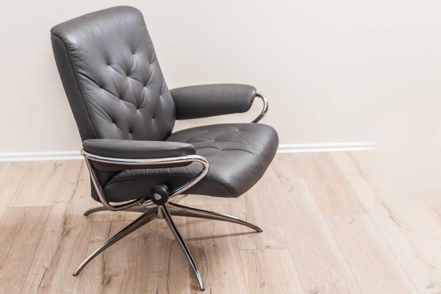 8a7c0ba183bd81e6e75341f3f23c6b87 Stressless - Sessel Metro Low Back Leder Grau Paloma Star Base - 2