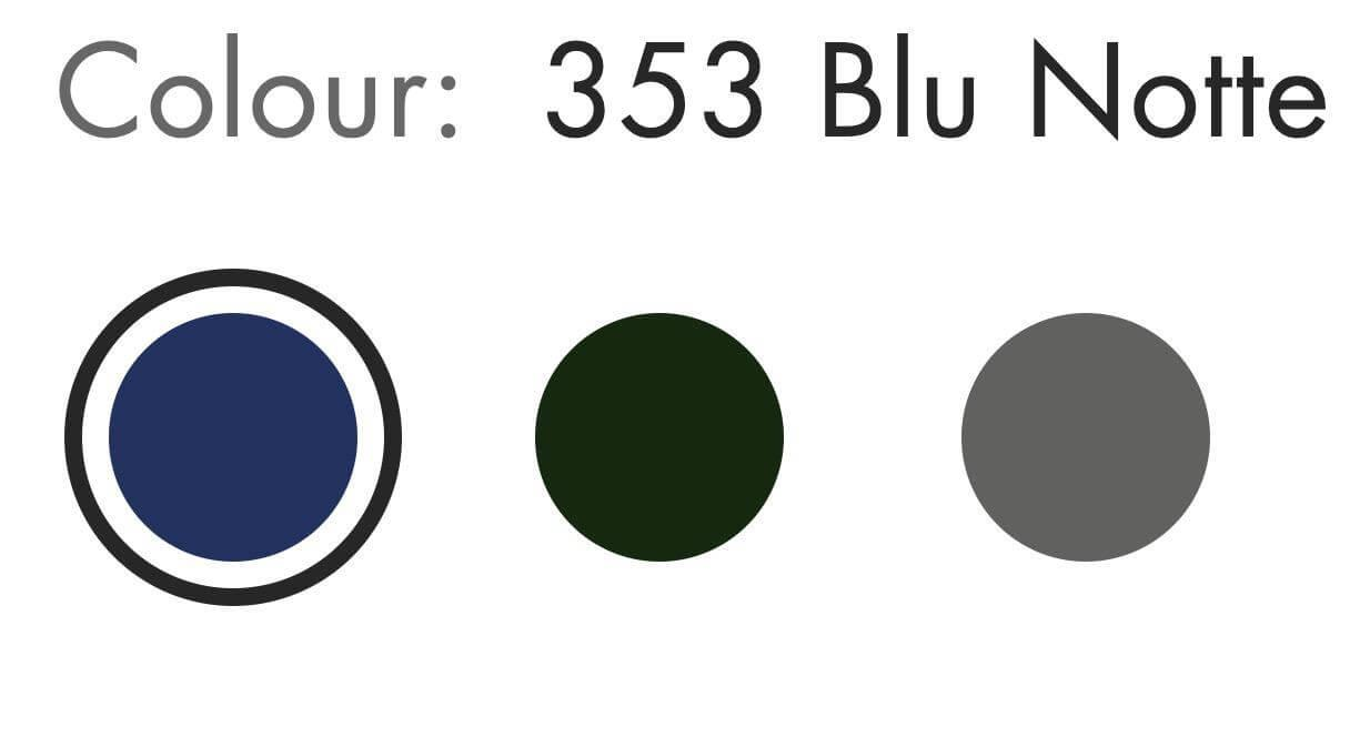 Novamobili - Sideboard Belt 900 353 Blu Notte Matt Dunkelblau Füße 306 Brüniert Oxidiert - 3