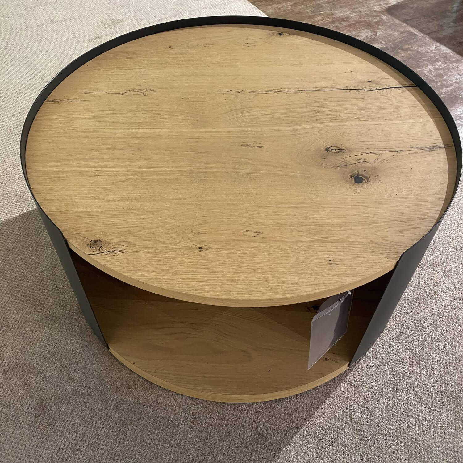 Gwinner - Couchtisch Style Balkeneiche natur mit Rollen - 6