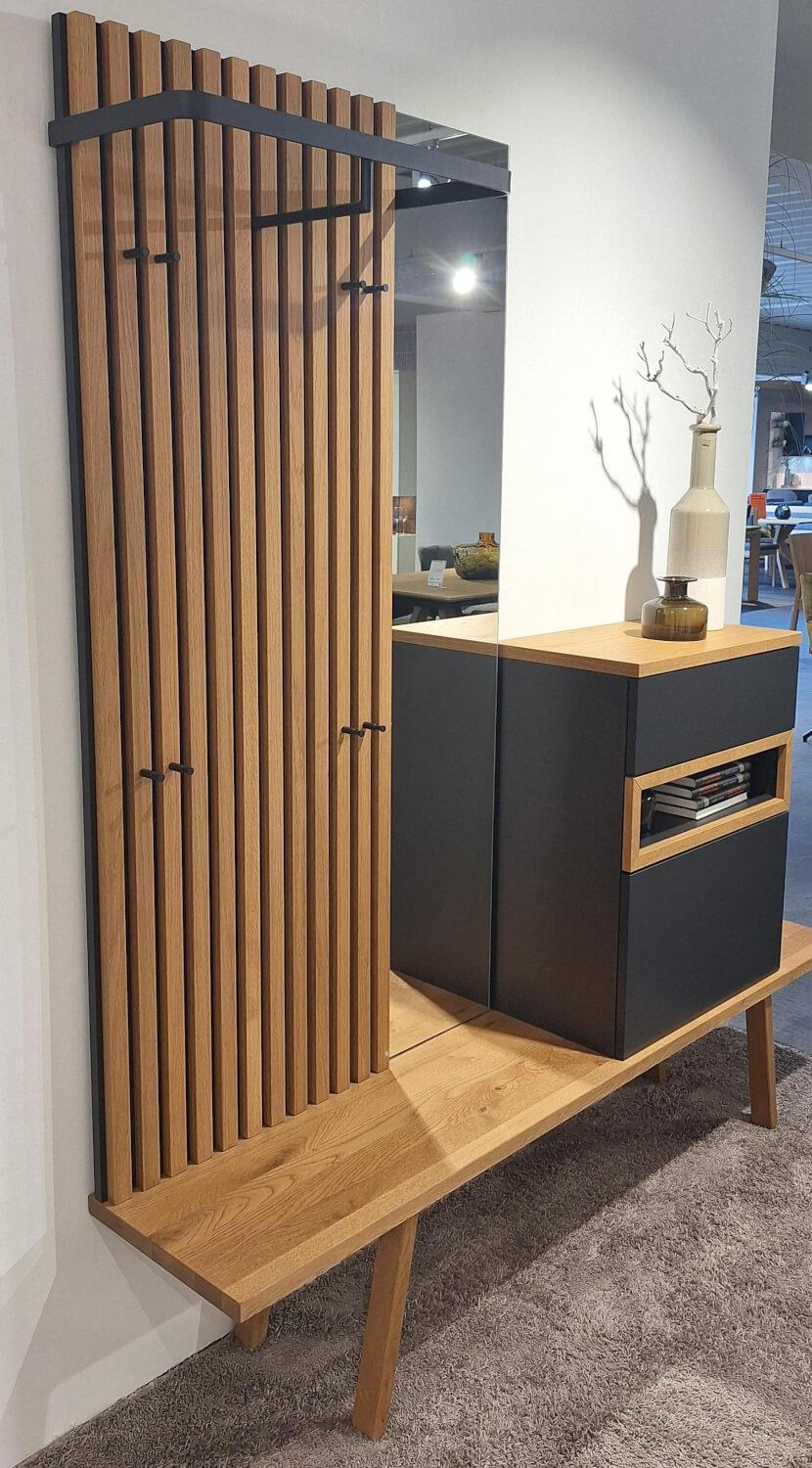 Sudbrock - Garderobe Fox Cosmos Schwarz Melamin Eiche Canyon - 5