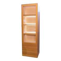 Schöner Wohnen-Kollektion - Vitrine Patchwork Echtholz Eiche Furnier Lack Apricot - 1