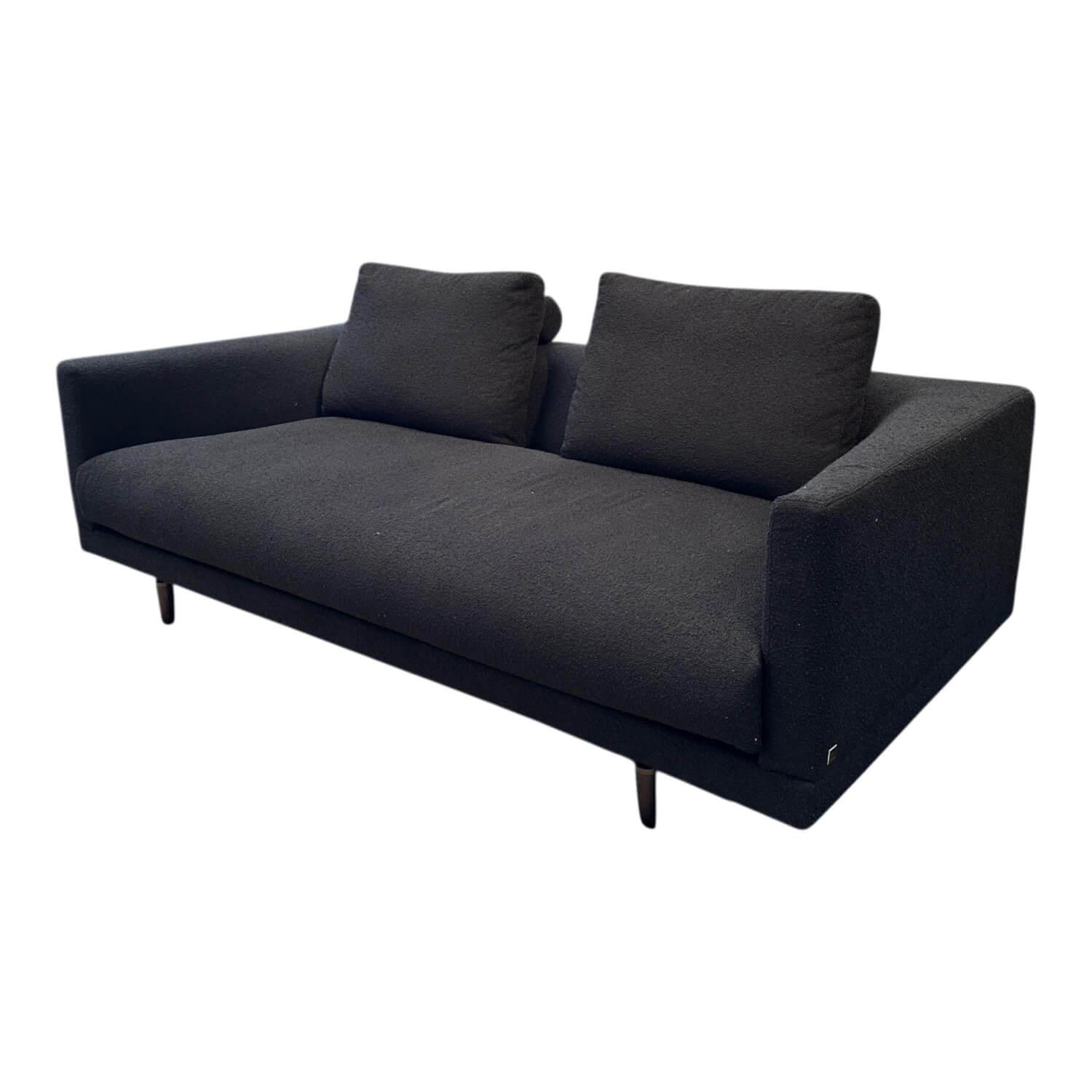 Bielefelder Werkstätten - Sofa Long Island Stoff Rhett BW1790-191 Anthrazit Fuß Esche Braun - 1