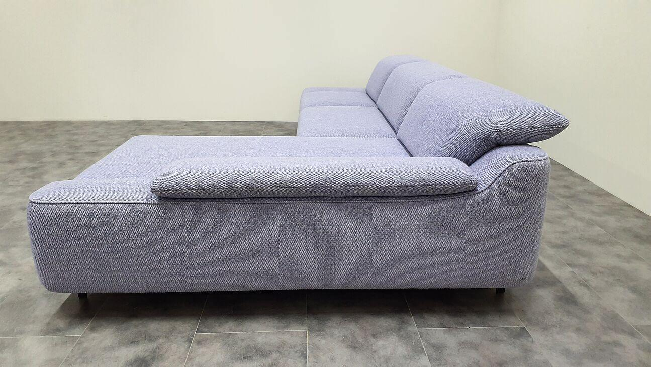 himolla - Ecksofa 1571 Stoff Marble Manga Violet Füße Metall Anthrazit Mit Verstellfunktion - 2