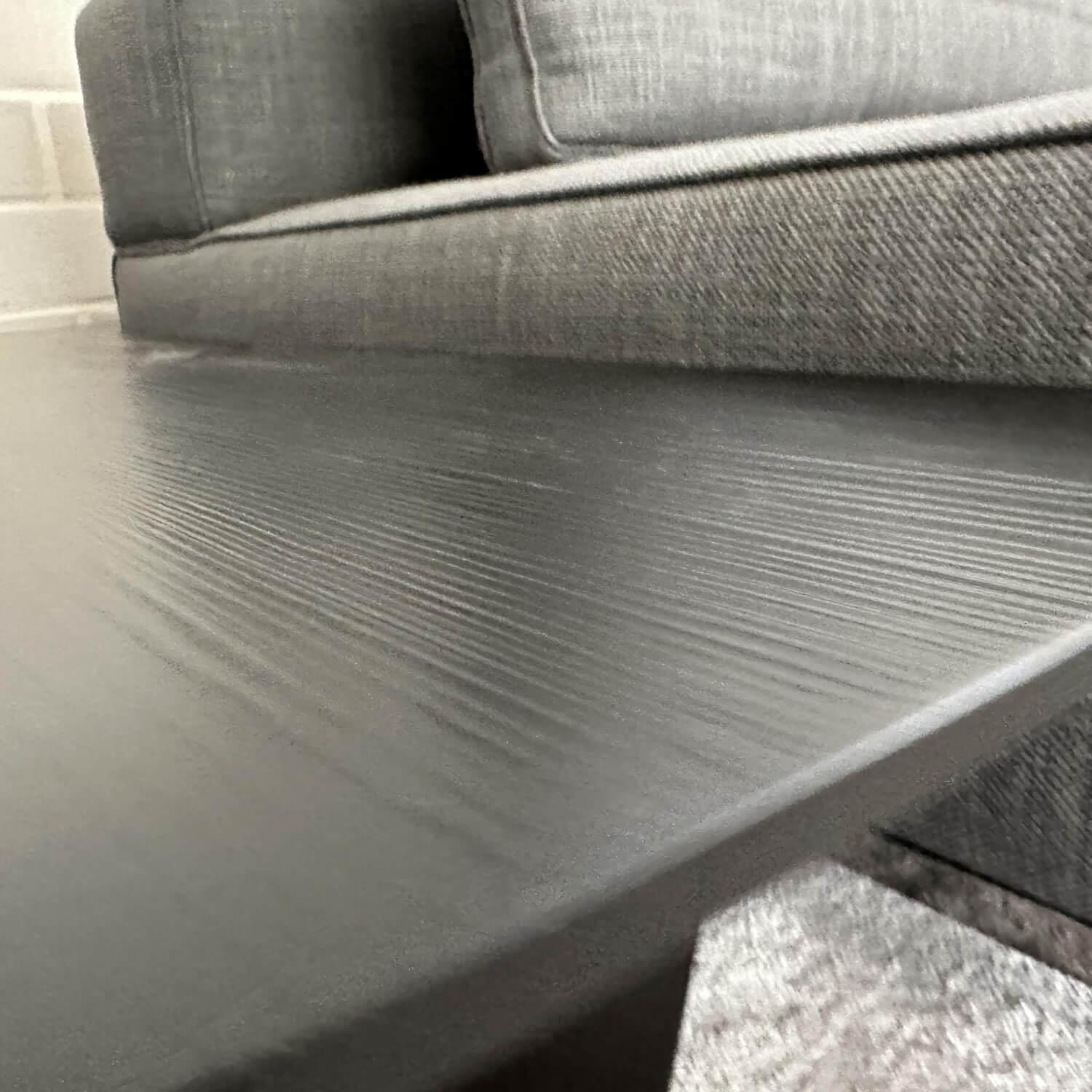 Minotti - Ecksofa Lawrence Clan Stoff Shibuya 15 Fumo Grau Gestell Massivholz mit 2 Eckkonsolen - 3
